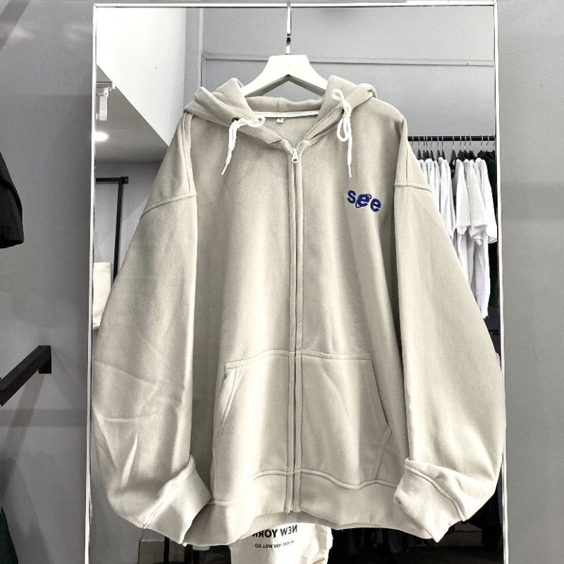 ÁO KHOÁC SEE 2 MÀU ẢNH THẬT UNISEX