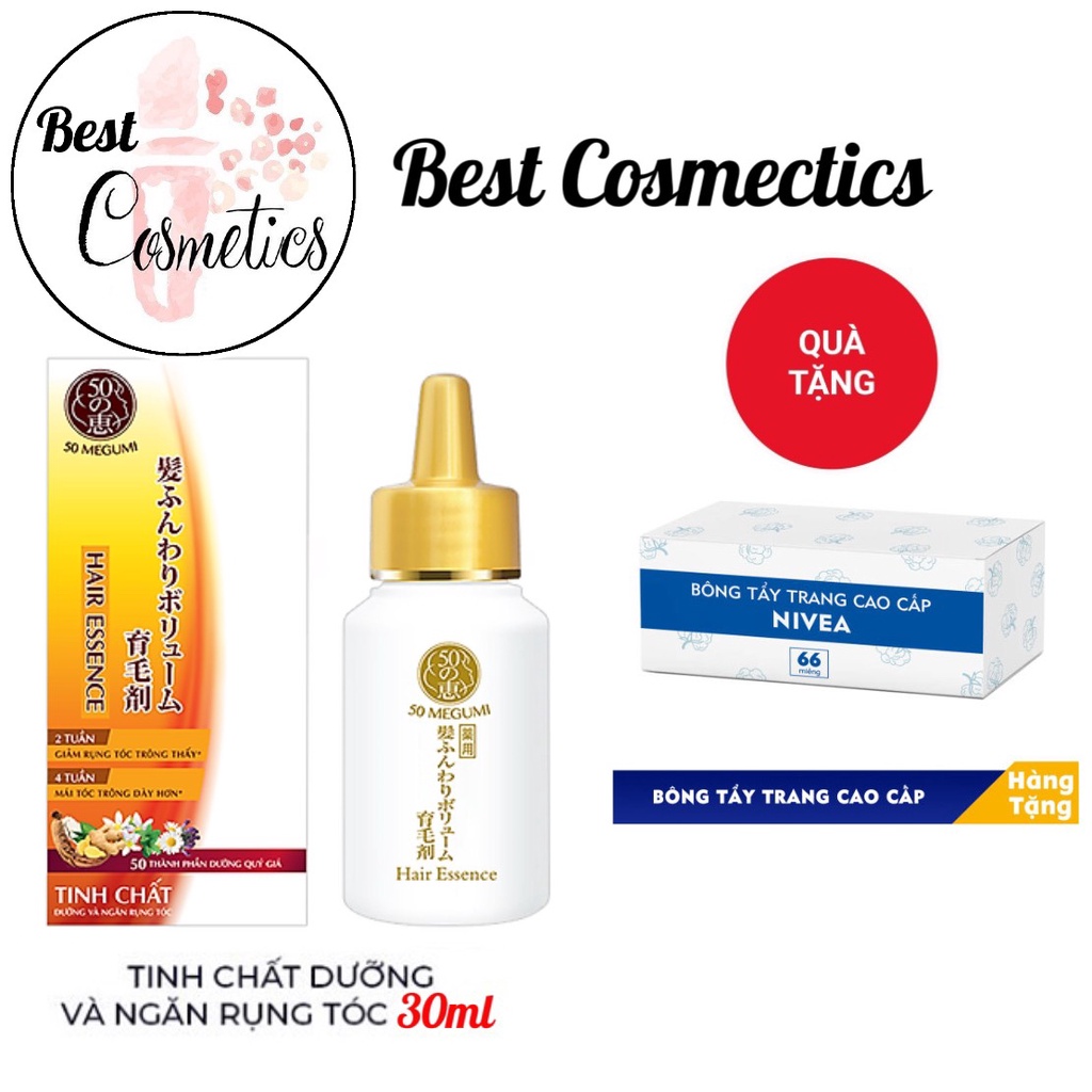 Tinh chất dưỡng và ngăn rụng tóc 50 Megumi Hair Essence (120ml) và (30ml)