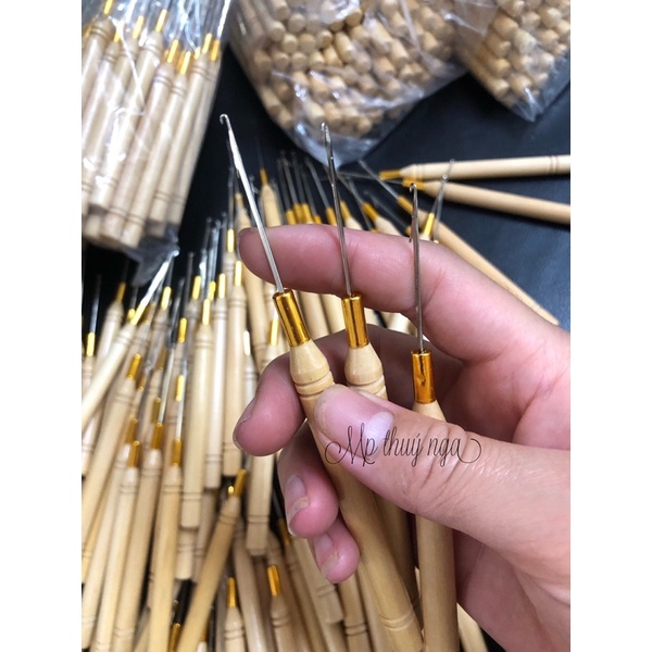 Cây Móc Nối Lông Vũ , Móc Cán Gỗ Nối Tóc Lông Vũ