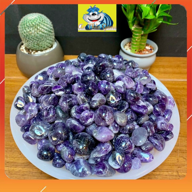 1 Viên Đá Mài Bóng Tự Nhiên - Đá Thanh Tẩy - Sỏi Trang Trí Chậu Cây, Đá Thả Bể Cá