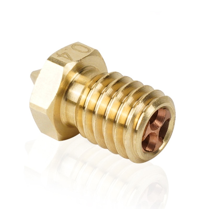 Vòi Phun Máy In 3D 1.75mm Sợi Đồng E3DV6 Clone-Ct Dòng Chảy Cao 0.4mm