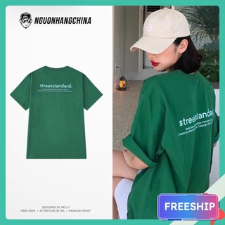 Áo thun nam nữ màu xanh lá hottrend
