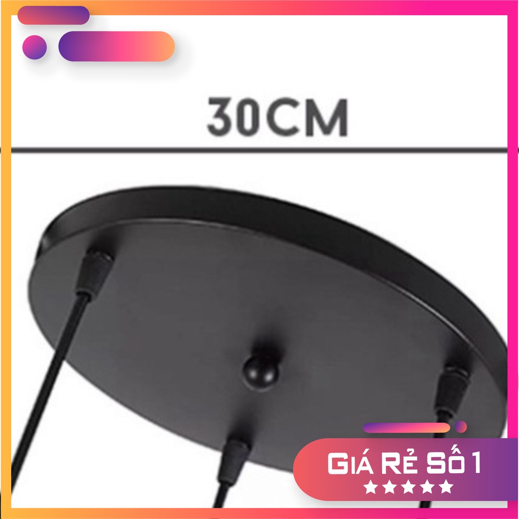 Đế ốp đèn thả 3 lỗ tròn và dài dùng cho bộ thả 3 đèn OWL Lighting