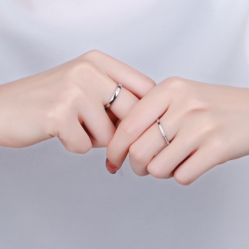 Nhẫn Đôi Bạc Dreamsilver, Nhẫn Cặp "The Wedding Ring" Chỉnh Được Size ND020