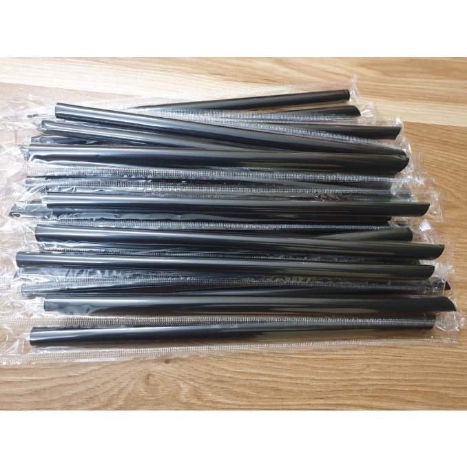 Ống Hút Trà Sữa Phi 6, 8 & Phi 12 Có Màng Bọc Từng Cây. Dùng Hút Sinh Tố, Trà Sữa, Trà Chanh, Coffee