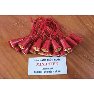 Đui đèn E12 đuôi xoáy dùng cho bóng đèn ớt, quả nhót, bóng lửa..