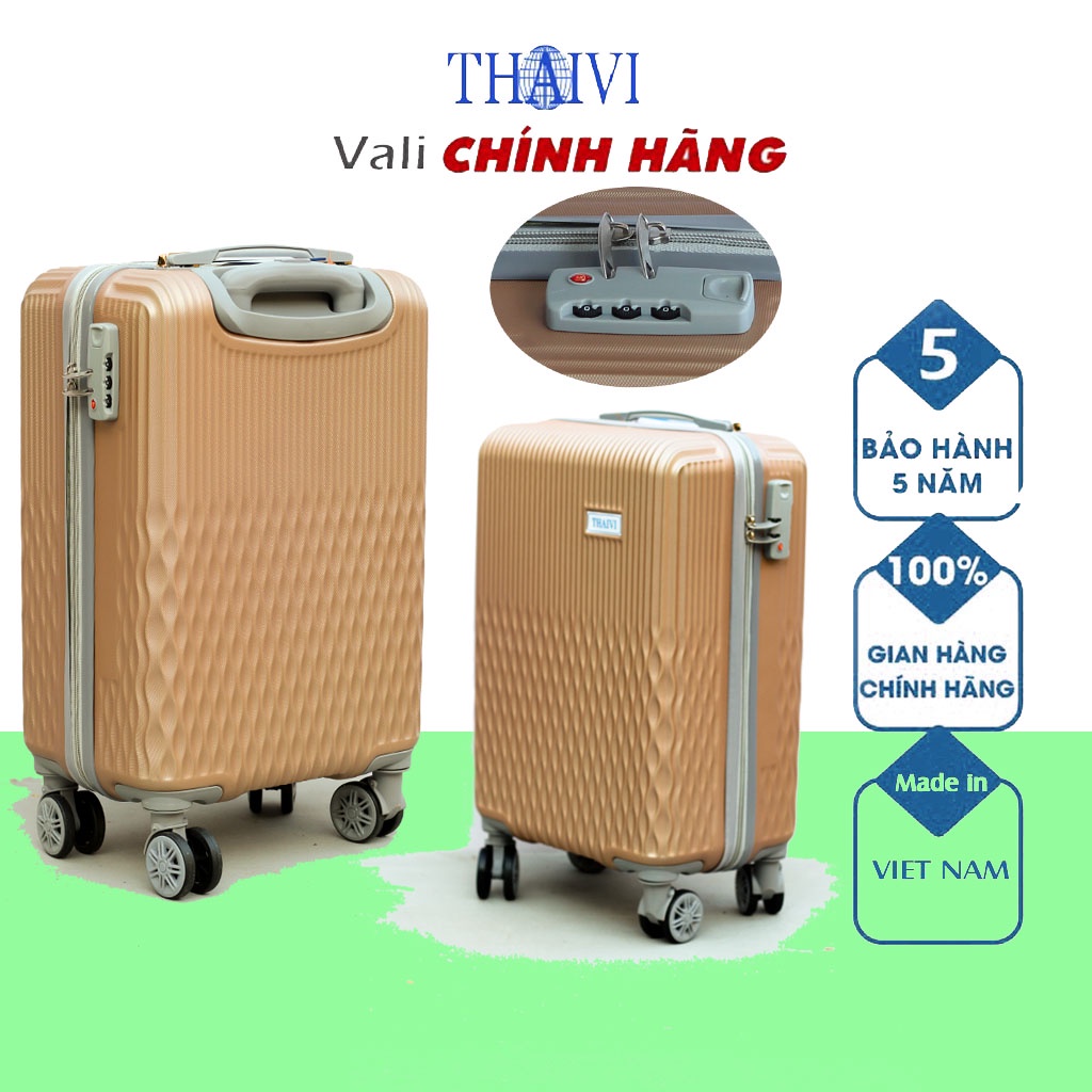 Vali kéo THAIVI Vali du lịch cao cấp Size 20/24/28-  Hàng Việt Nam Bảo Hành 5 Năm  TOG03