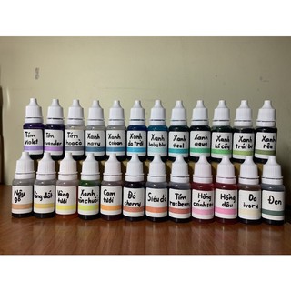 Combo 24 màu thực phẩm unicorn color 10g cho bánh kem, bánh quy, bánh ngọt, bánh bao, thạch, rau câu, khúc bạch