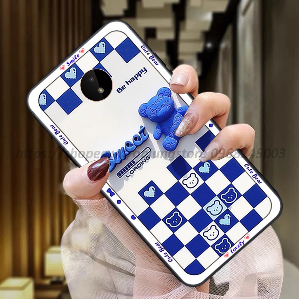 Ốp lưng Nokia C20 / C30 / Nokia 3.4 in hình 3D gấu cute cool ngầu giả nổi.