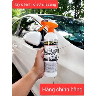 Tẩy ố kính ô tô LOWELL CLEAN (NANOKA) 250ML, 550ml, làm sạch bề mặt kính, sơn, lazang, logo ố mốc, cặn canxi, xỉn màu