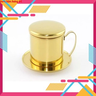 Phin cà phê inox 304 Mạ Vàng / Đen / Trắng