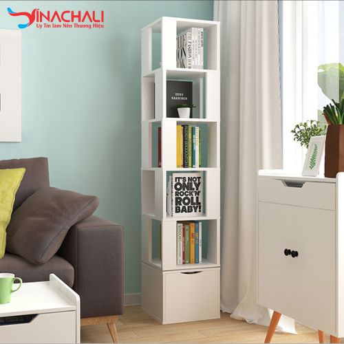 Kệ Sách Xoay 360 Hiện Đại, Sang Trọng, Chống Nước Tuyệt Đối