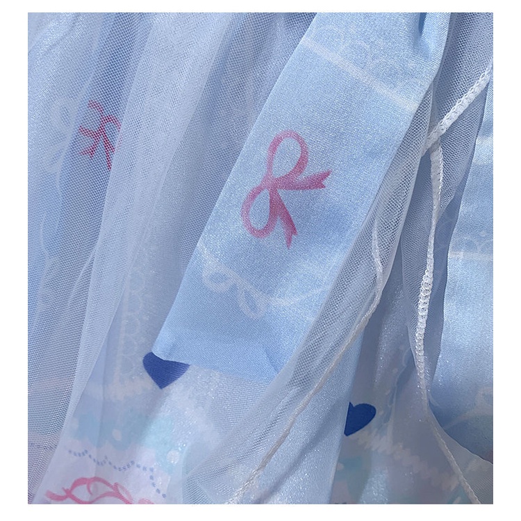 Đầm Công Chúa Lolita Tay Phồng Thời Trang Cho Bé Gái 2-10 Tuổi