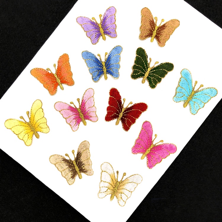 Sticker Ủi Thêu Hình Bươm Bướm