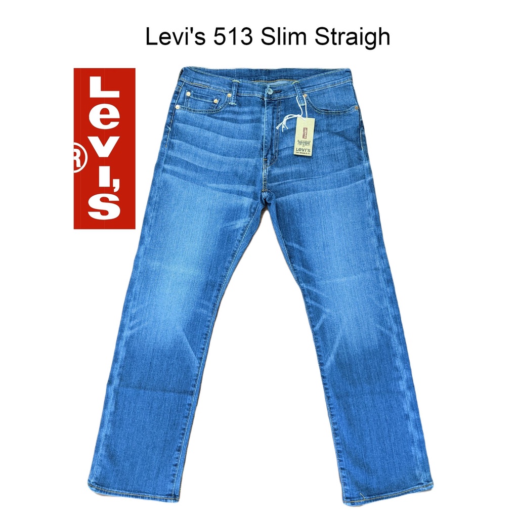 Quần jeans nam levi's 513 Slim Straight Hàng Hiệu