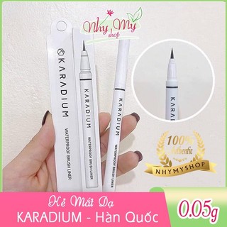 Bút kẻ mắt dạ đầu lông Karadium Waterproof Brush Liner Black