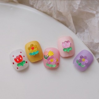Set 10 Charm Hoa Mix Màu