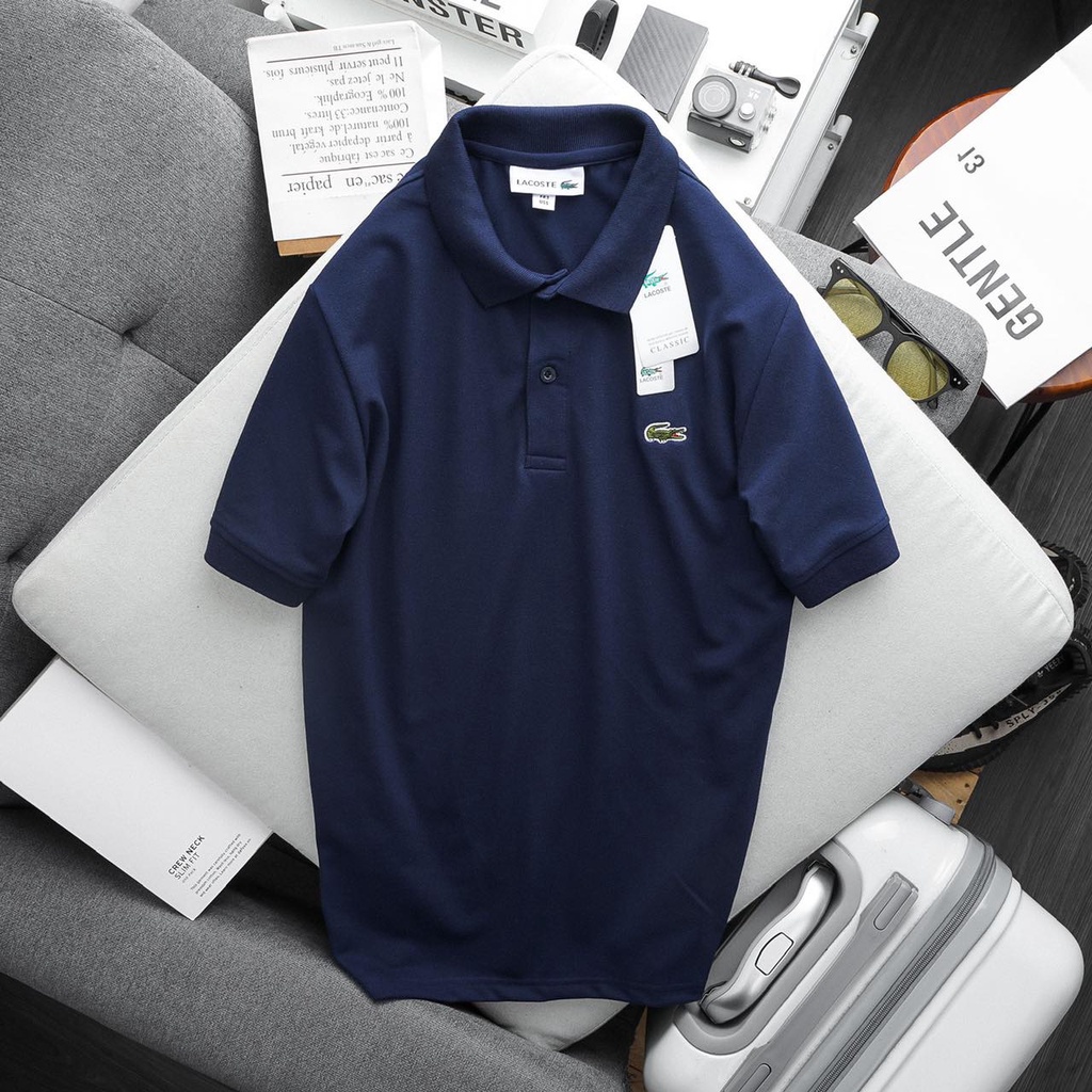 Áo Thun Polo Nam Cổ Bẻ LC Logo Thêu Cao Cấp, Chất Vải Cá Sấu Cotton Co Giãn Tốt