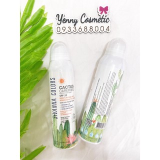 (Mẫu Mới) Xịt Chống Nắng Trắng Da Tức Thì Sivanna Cactus Carefree Protection Spray 150ml