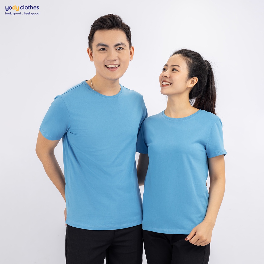 Áo thun nam YODY cổ tròn mềm mại giữ form thấm hút mồ hôi có bigsize TSM5289