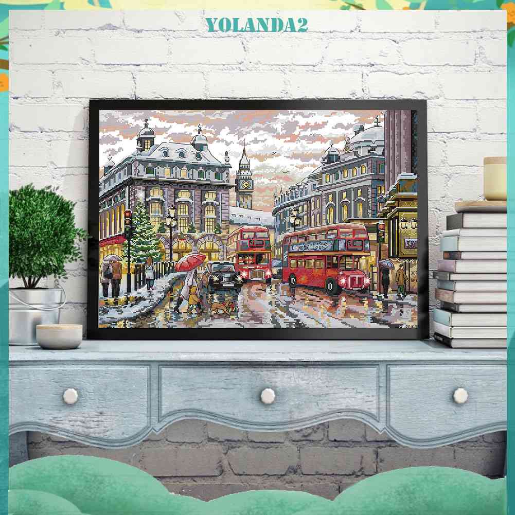 Bộ Tranh Thêu Chữ Thập 14CT Bằng Vải Cotton