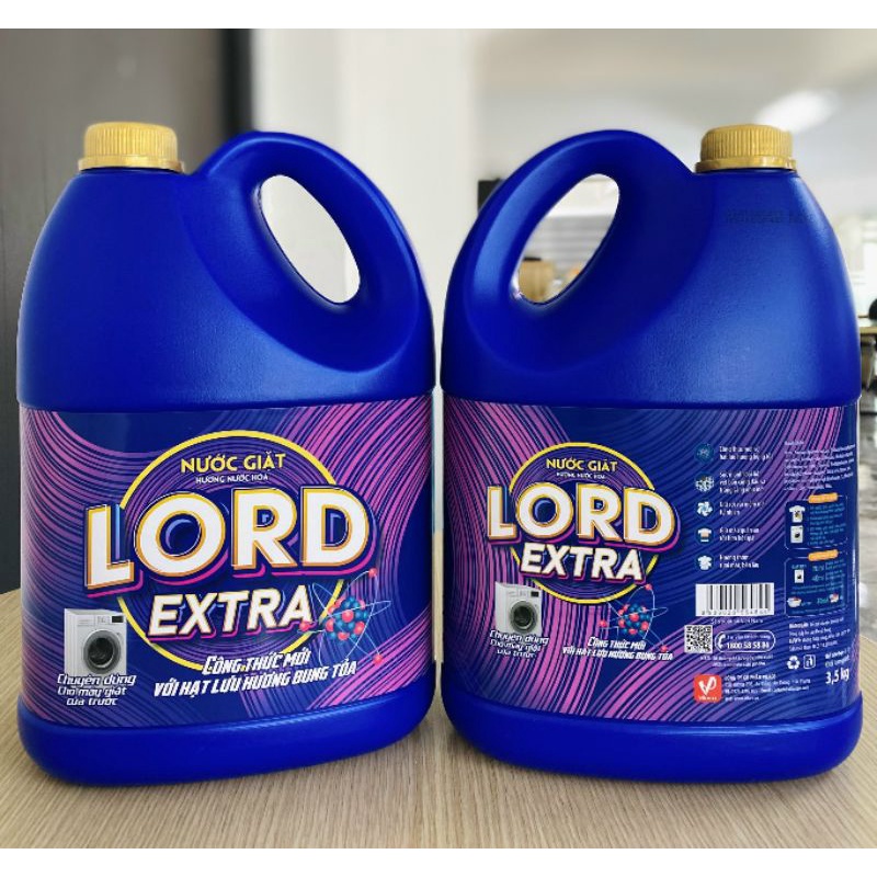 Nước giặt Lord Extra (chuyên cho máy cửa ngang) với hương nước hoa 3.5kg