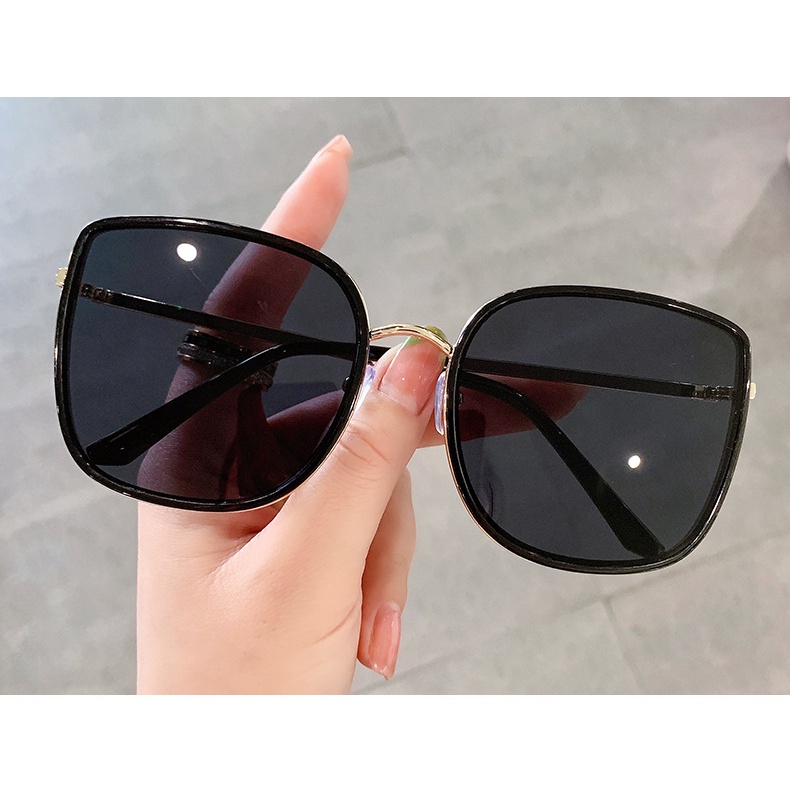 Kính Mát Chống Tia UV Gọng Lớn Phong Cách Hàn Quốc Mới Cho Cả Nam Và Nữ