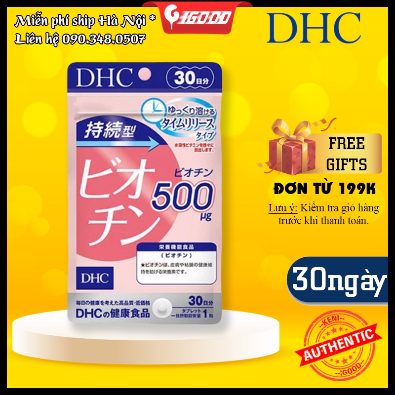 (SALE SỐC giảm thêm 30%) IGOOD - Viên uống ngăn rụng tóc DHC Sustained Release Biotin Nhật Bản 30 ngày