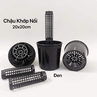 Chậu nhựa tròn cứng Thakico size 20cm