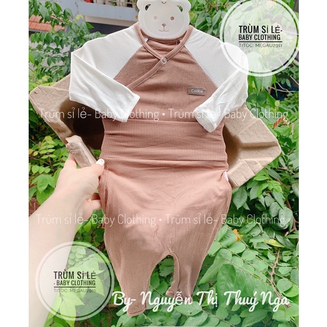 Cookie- Bộ Sơ sinh cài chéo, cài thẳng cao cấp