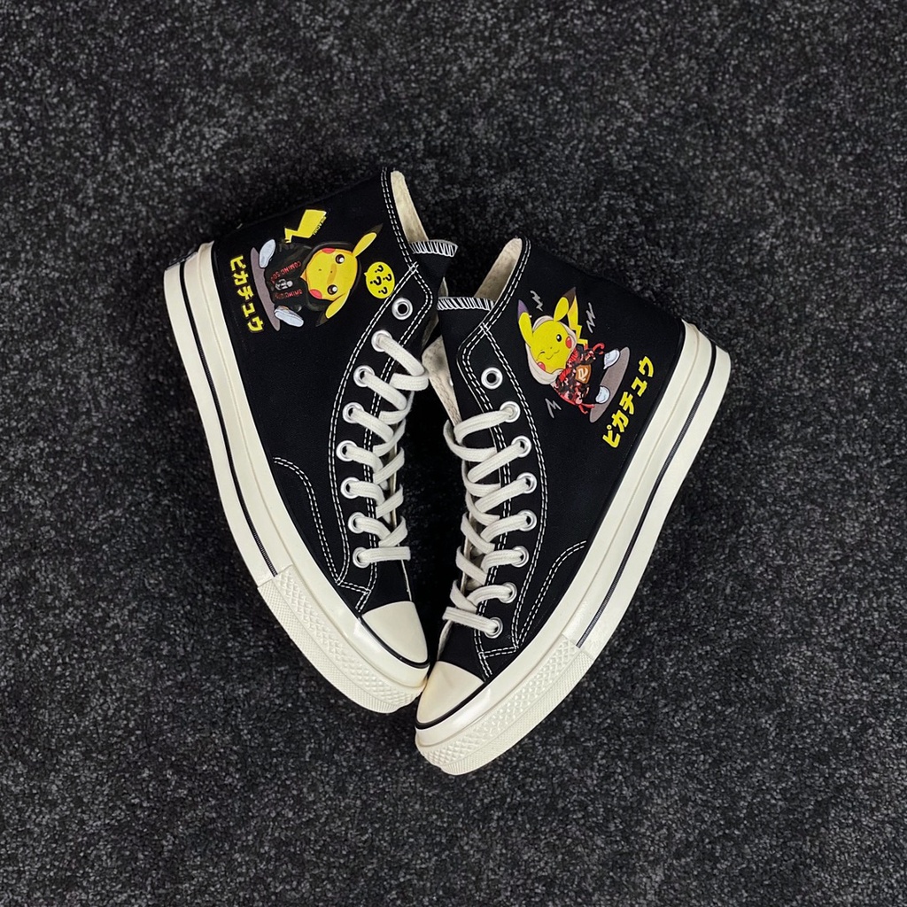 Giày Thể Thao canvas Converse Chuck 1970S 1755 Phiên Bản Giới Hạn Họa Tiết Pokemon x Converse Chuck 1970S