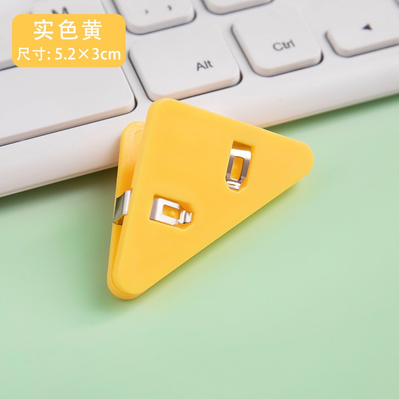 1 mục Kẹp Giấy Ghi Chú Trong Suốt Hình Tam Giác Dễ Thương