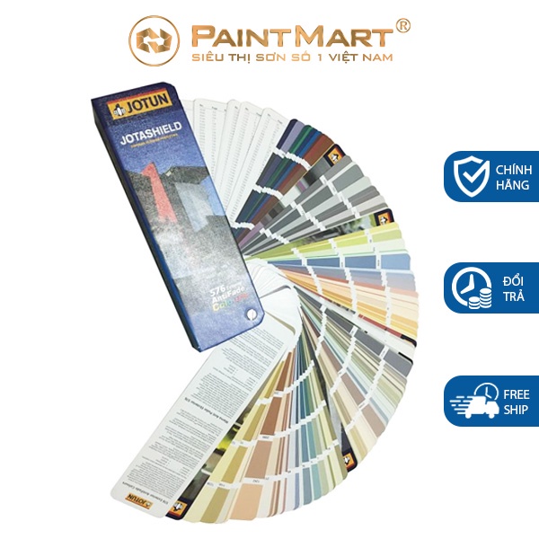 Bảng màu sơn ngoại thất Jotun Jotashield 576 màu (Quạt sơn)