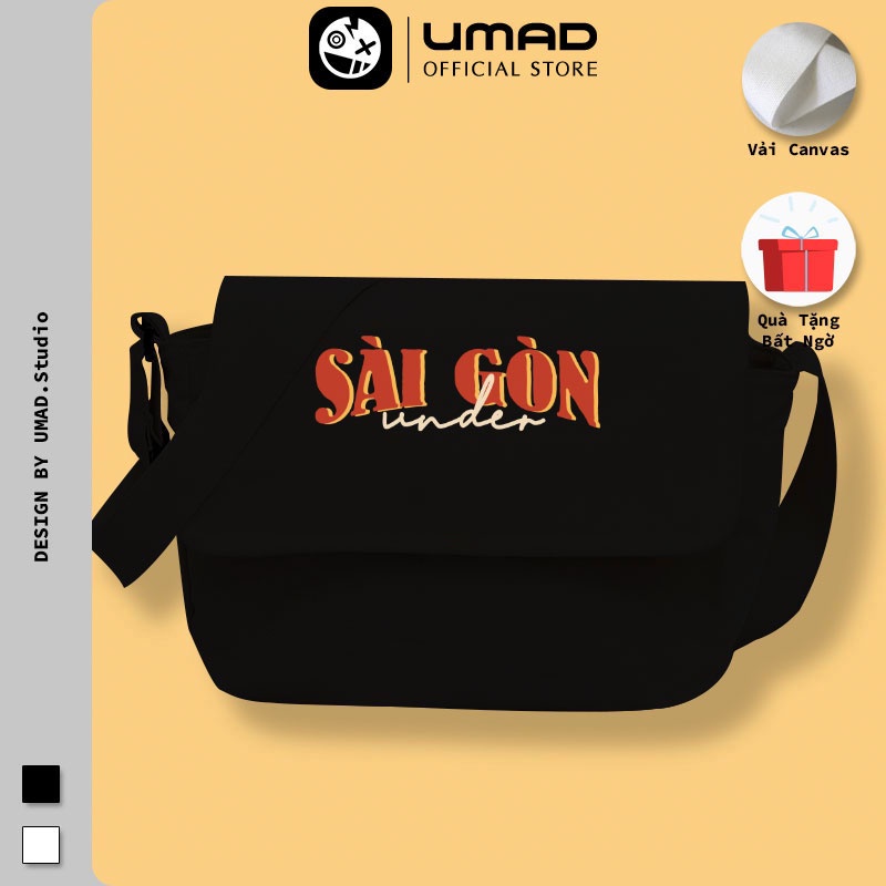 Túi tote Umad Saigonese HÀ NỘI UNDER đeo chéo vải canvas ulzzang