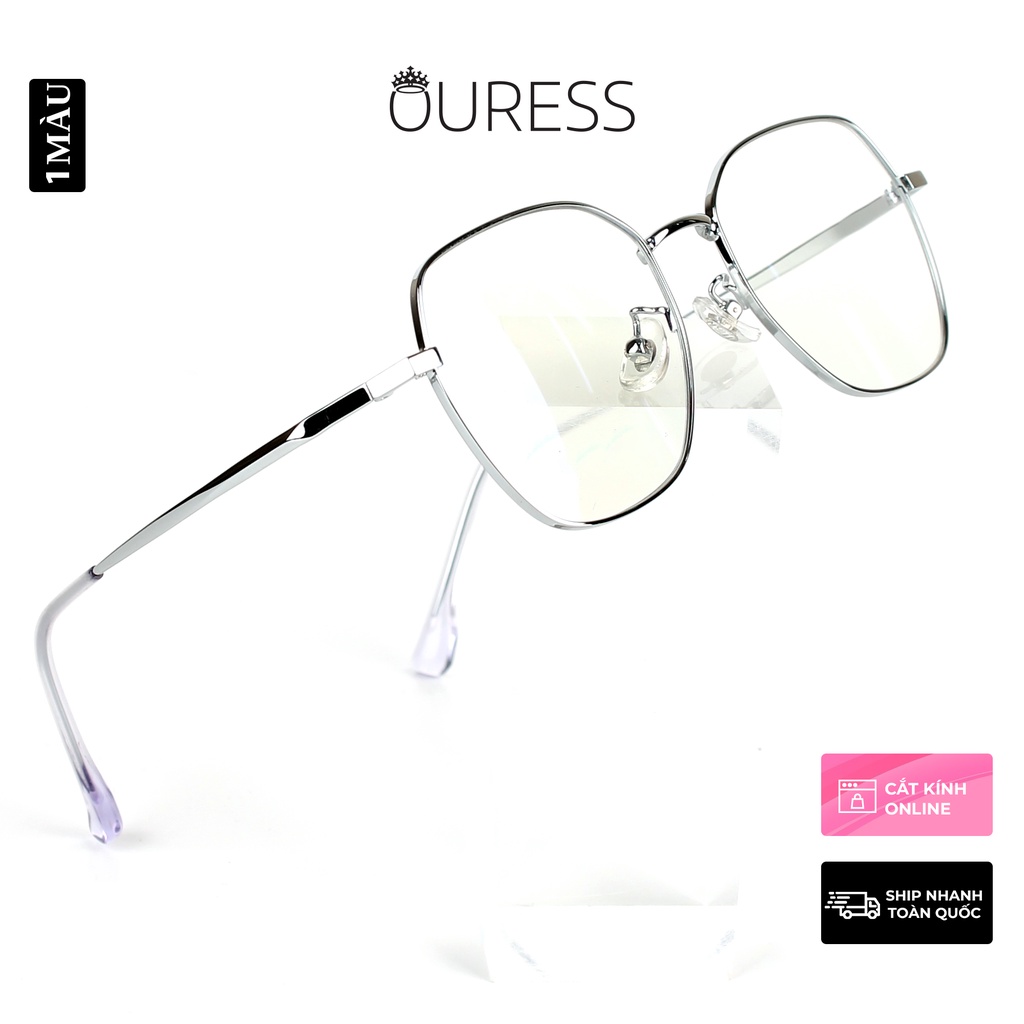 Gọng kính Vuông Titanium Ouress 88059B Bền Đẹp Dễ Thương Trendy