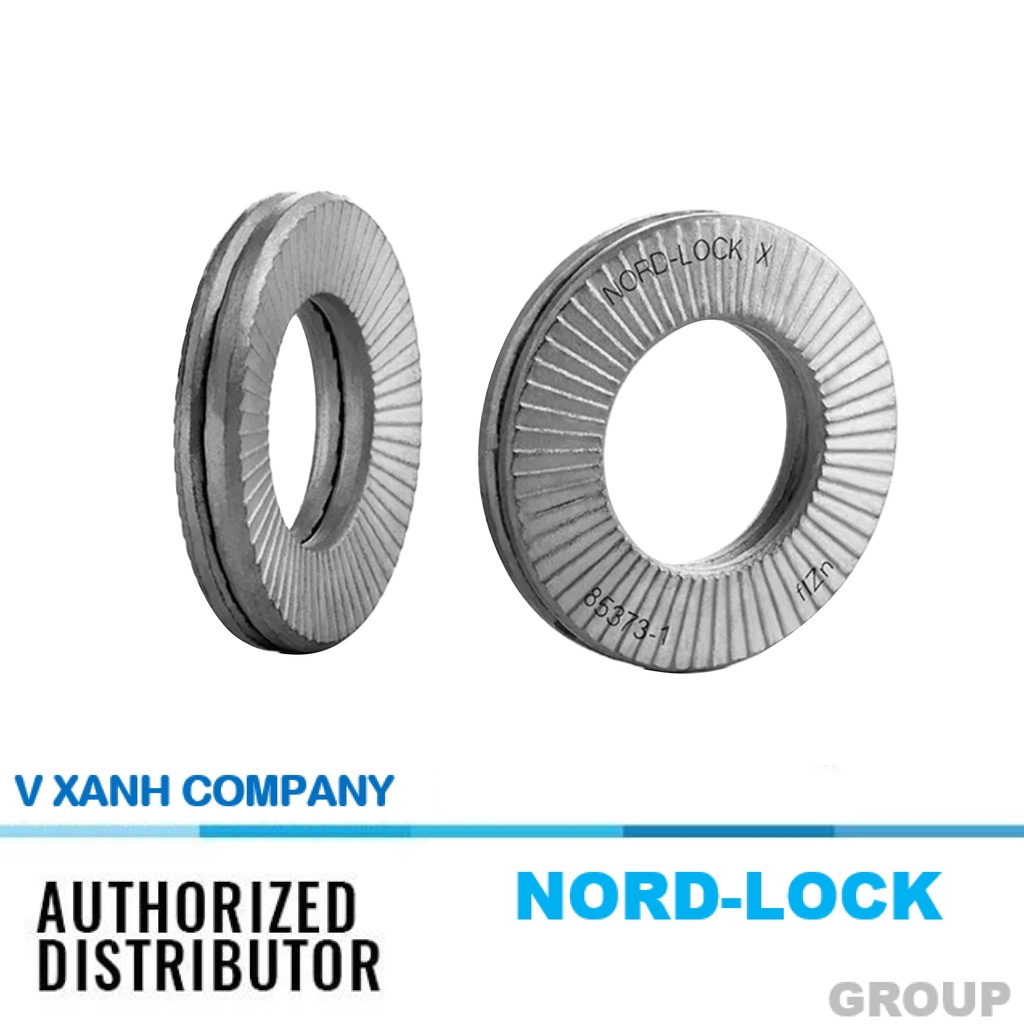 Long đen chống xoay, vòng đệm Nord-Lock 316L(thép không gỉ) vành rộng M3,5spss - M12spss NL3,5spss - NL12spss Chính hãng
