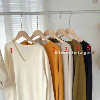 Váy len suông cổ tim basic hàng QC đẹp