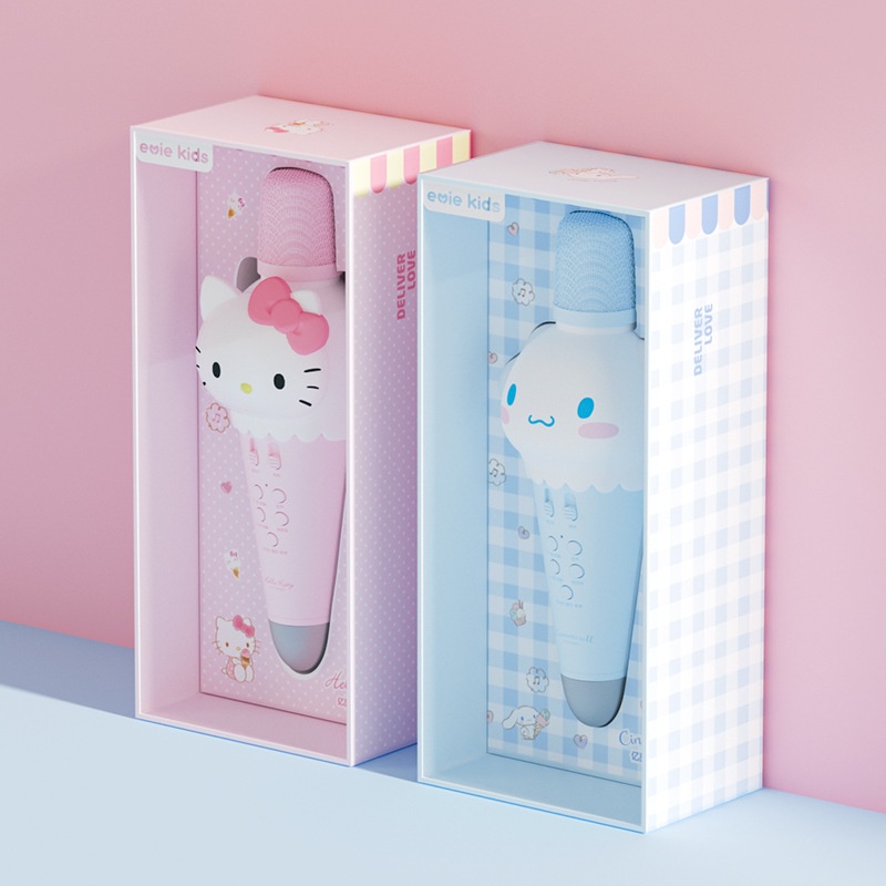Sanrio Hello Kitty Cinnamoroll Condenser Mic Loa Nghe Nhạc Bluetooth Không Dây Mini Loa Di động Dễ Thương Loa Bluetooth Condenser Mic