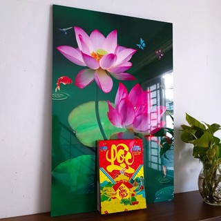 Lịch treo tường Hoa Sen 2025, lịch gỗ gắn lốc lịch thích hợp làm quà tặng, trang trí phòng khách