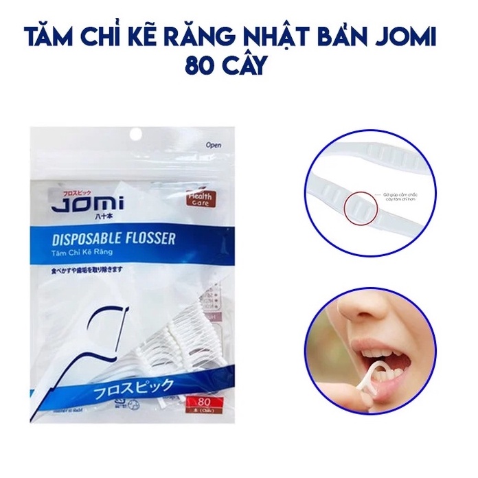 Tăm chỉ nha khoa Nhật Bản Jomi tăm chỉ sạch khuẩn cao cấp NPP Tido88