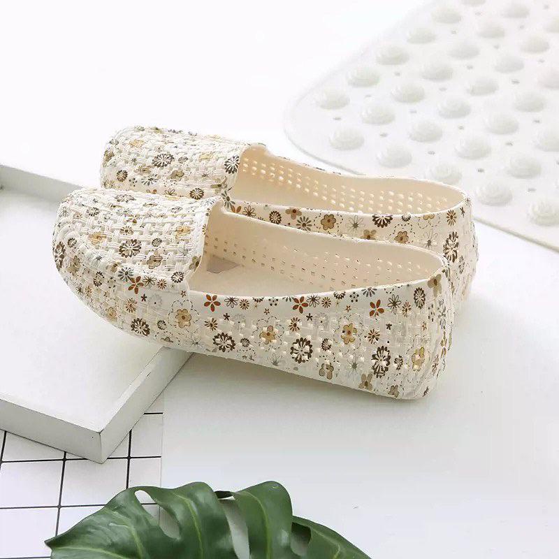 Giày hoa đi mưa chống trơn trượt - Nhựa PVC 100% an toàn cho da