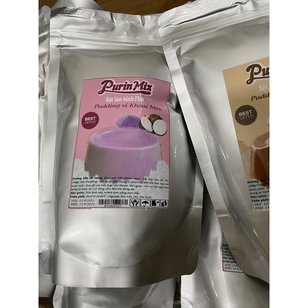 {Bán rẻ nhận 5 sao} 500gr Bột Pudding, Flan các vị siêu ngon, kèm công thức nấu.