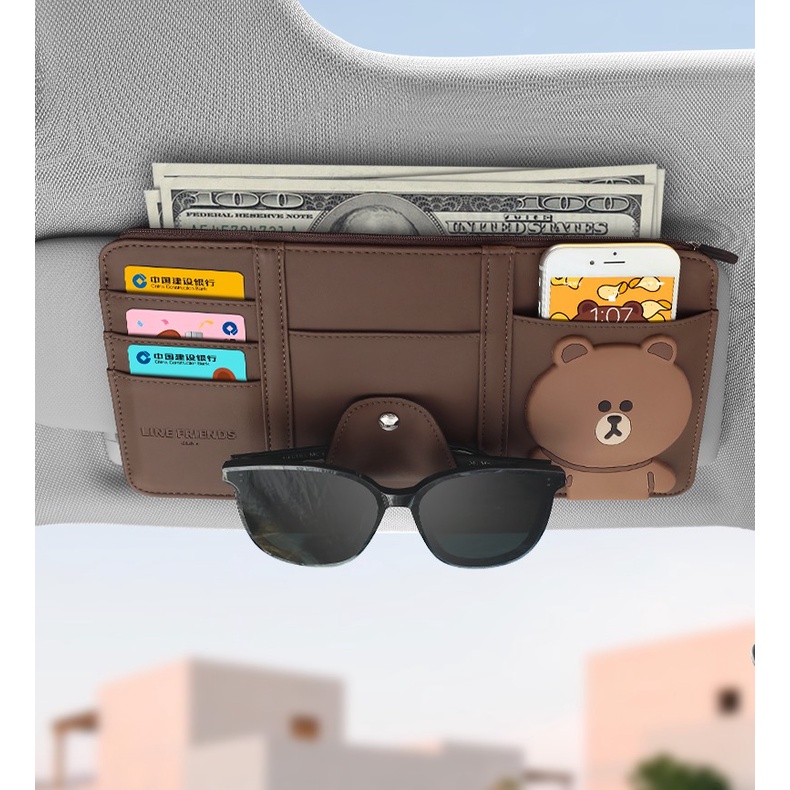 VÍ, TÚI ĐỰNG ĐỒ ĐA NĂNG GẮN TẤM CHE NẮNG XE Ô TÔ