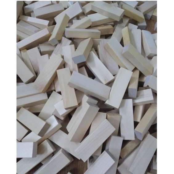 5kg thanh gỗ ( tầm 270 thanh) , chơi rút gỗ, domino, xếp hình, hàng không có logo, kích thước 7.5*1.5*2.5