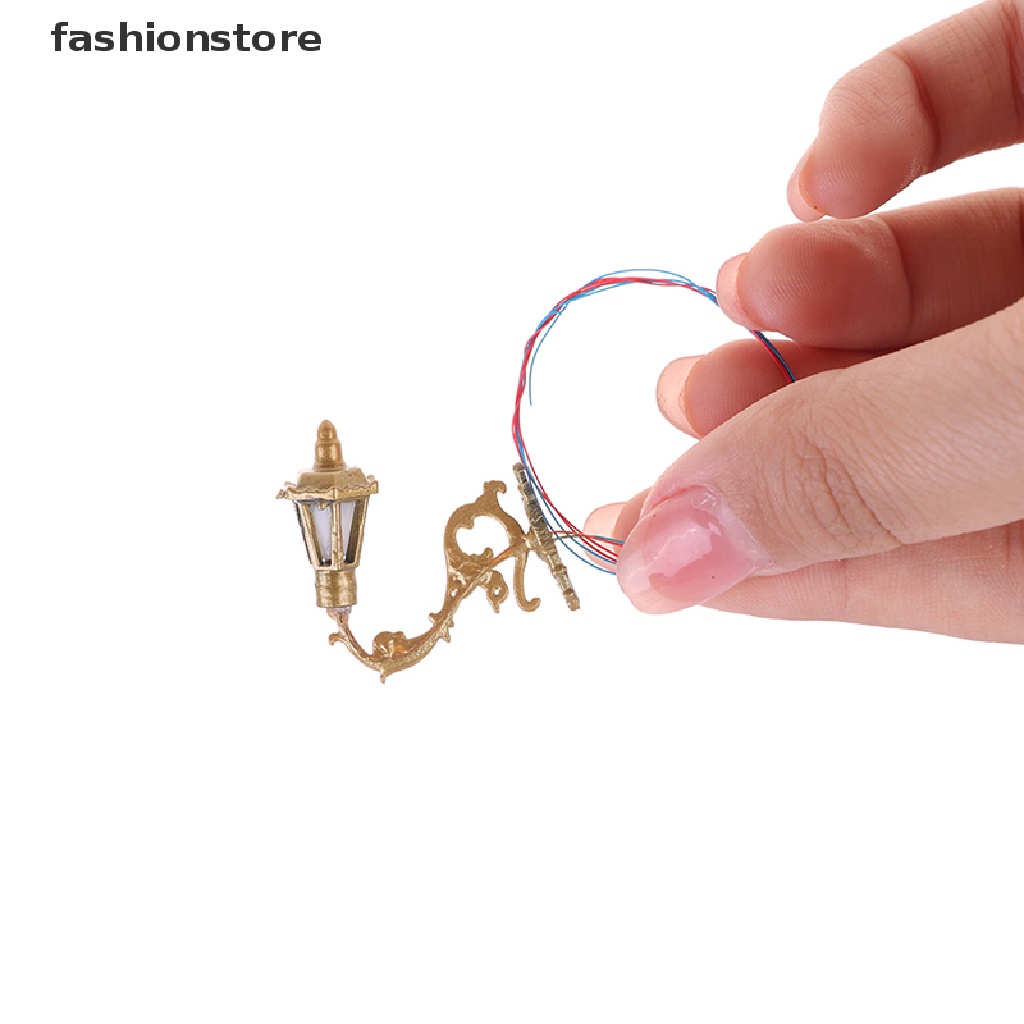 Set 2 Đèn Led Treo Tường Tỉ Lệ 1 / 12 Trang Trí Nhà Búp Bê / Sân Vườn