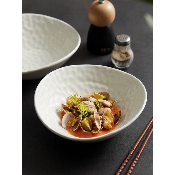 Tô đựng soup, salad các món kiểu Âu hiệu ứng lòng tổ ong cao cấp cho nhà hàng, khách sạn