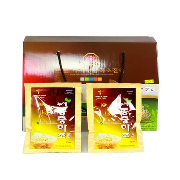 Nước đông trùng hạ thảo sâm núi bio hàn quốc chính hãng xách 30 gói x 70ml