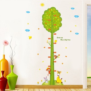 [ Nhiều mẫu] Decal DIY dán tường 3D thước đo baby