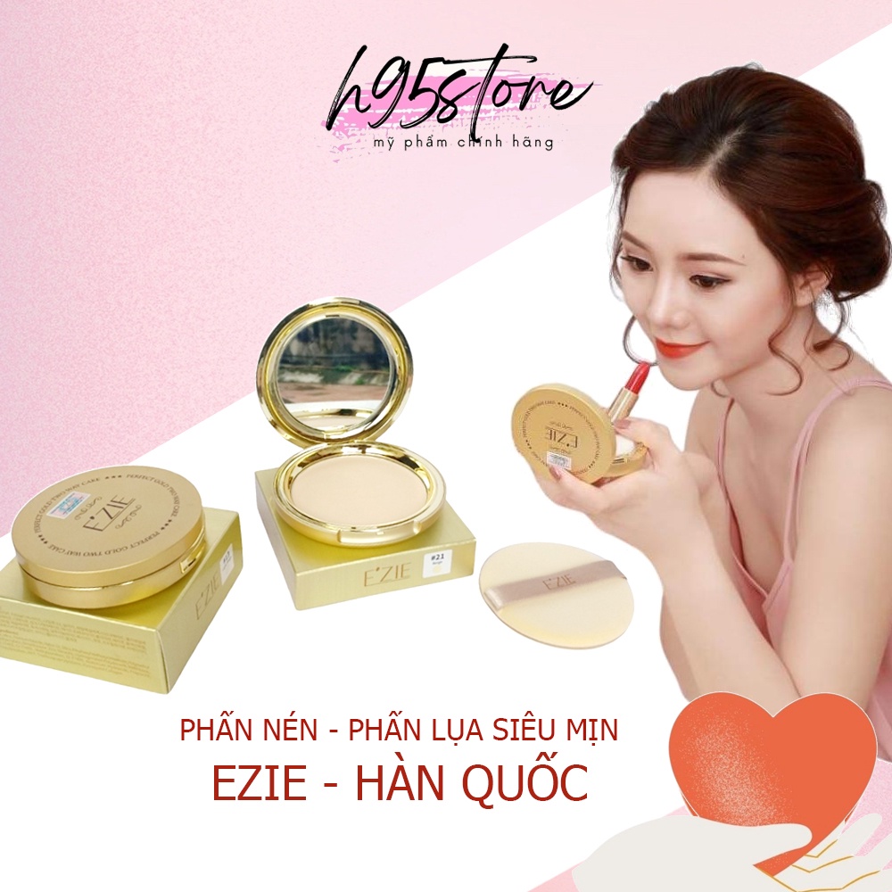 Phấn phủ kiềm dầu phấn nén trang điểm che khuyết điểm siêu mịn nhập khẩu chính hãng Hàn Quốc EZIE