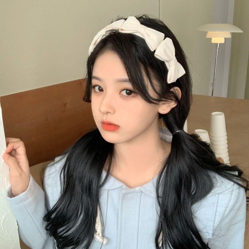 Băng Đô Cài Tóc Đính Nơ Phong Cách Hàn Quốc Tinh Tế Cho Nữ